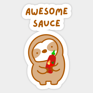 Awesome Sauce Sloth Sticker